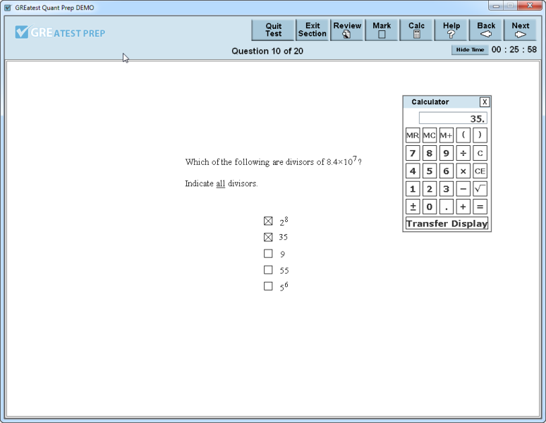 Click to view GREatest Quant Prep 1.0.6 screenshot